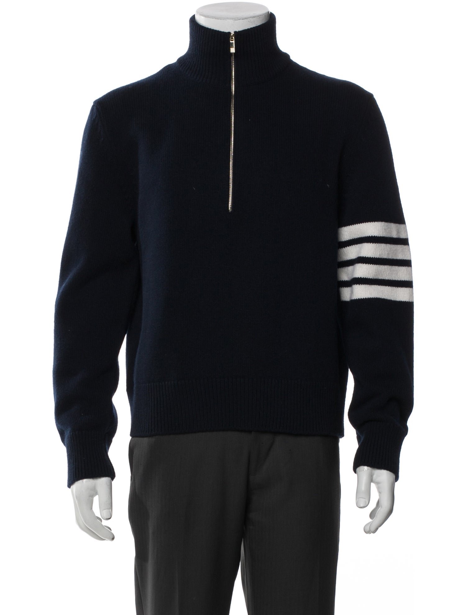 Thom Browne Merino Wool Striped Polo Sweater w/ Tags