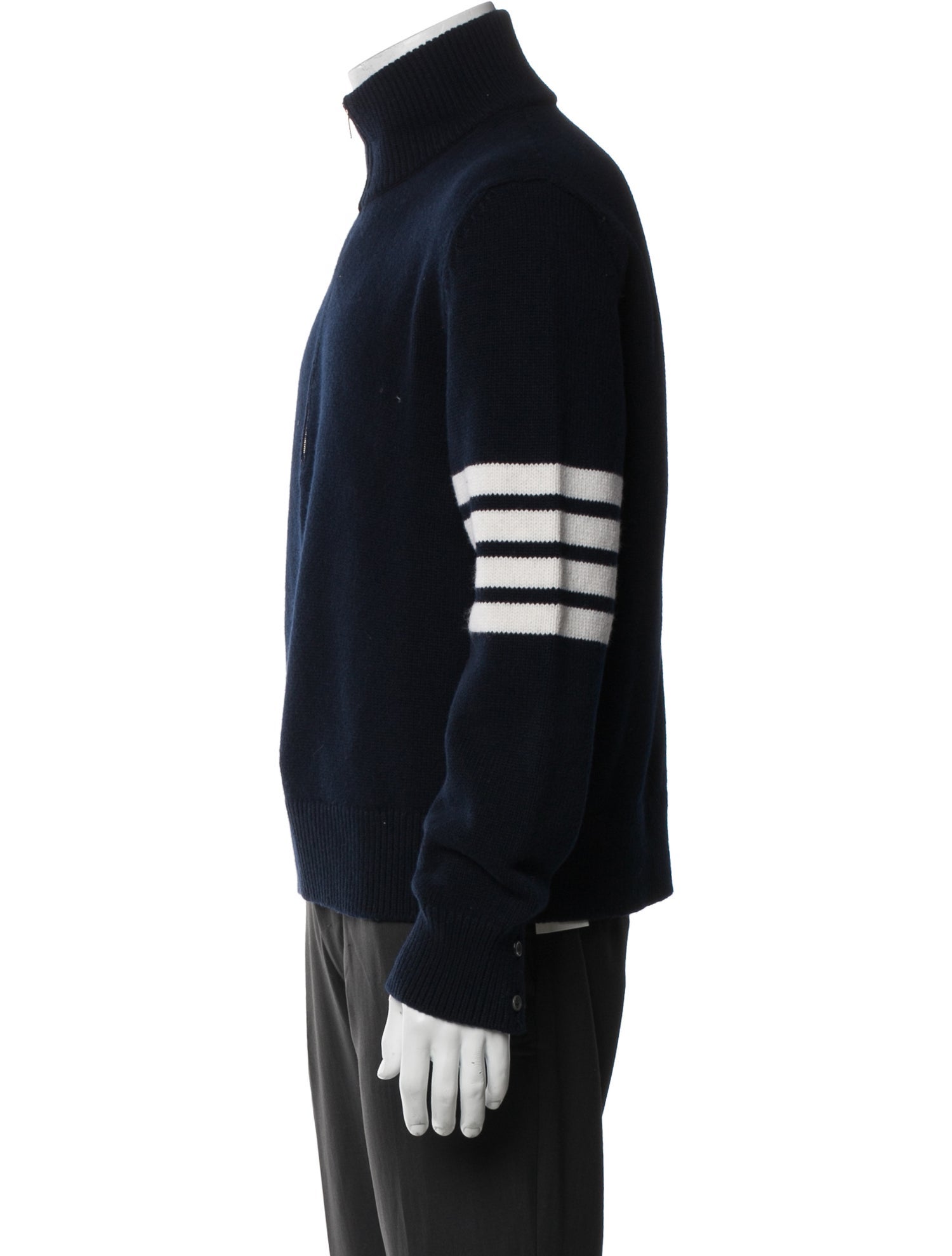 Thom Browne Merino Wool Striped Polo Sweater w/ Tags