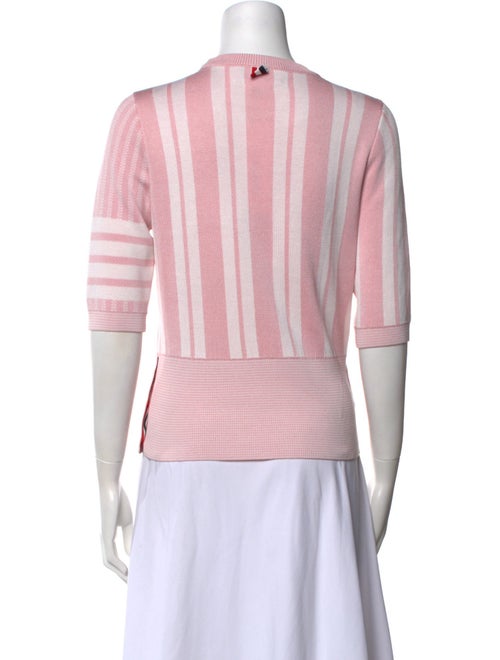 Thom Browne Crew Neck Three-Quarter Sleeve Top