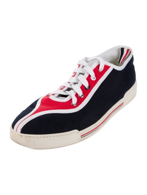 Thom Browne Canvas Colorblock Pattern Sneakers