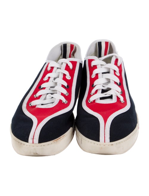 Thom Browne Canvas Colorblock Pattern Sneakers