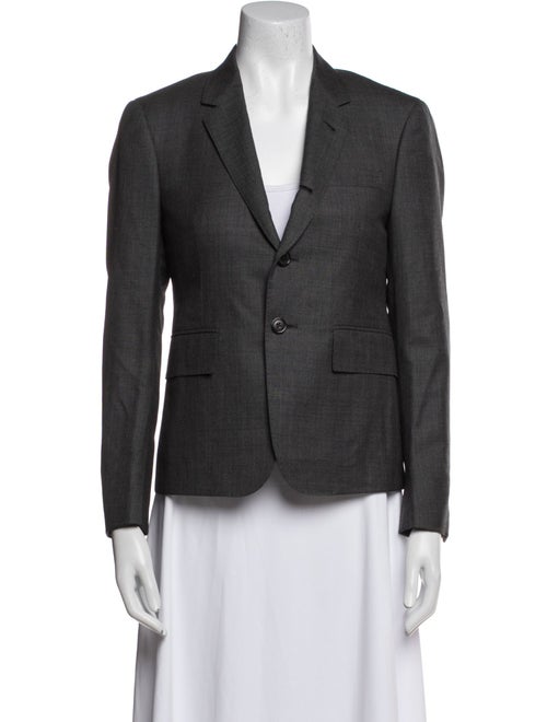 Thom Browne Wool Grosgrain Trim Blazer