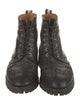 Thom Browne Leather Lasercut Accents Combat Boots