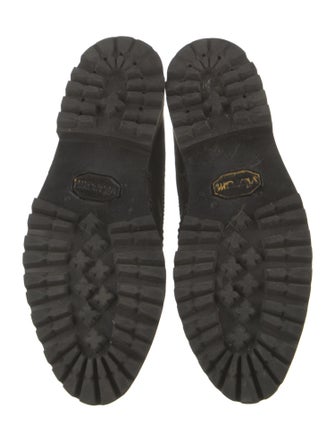 Thom Browne Leather Lasercut Accents Combat Boots