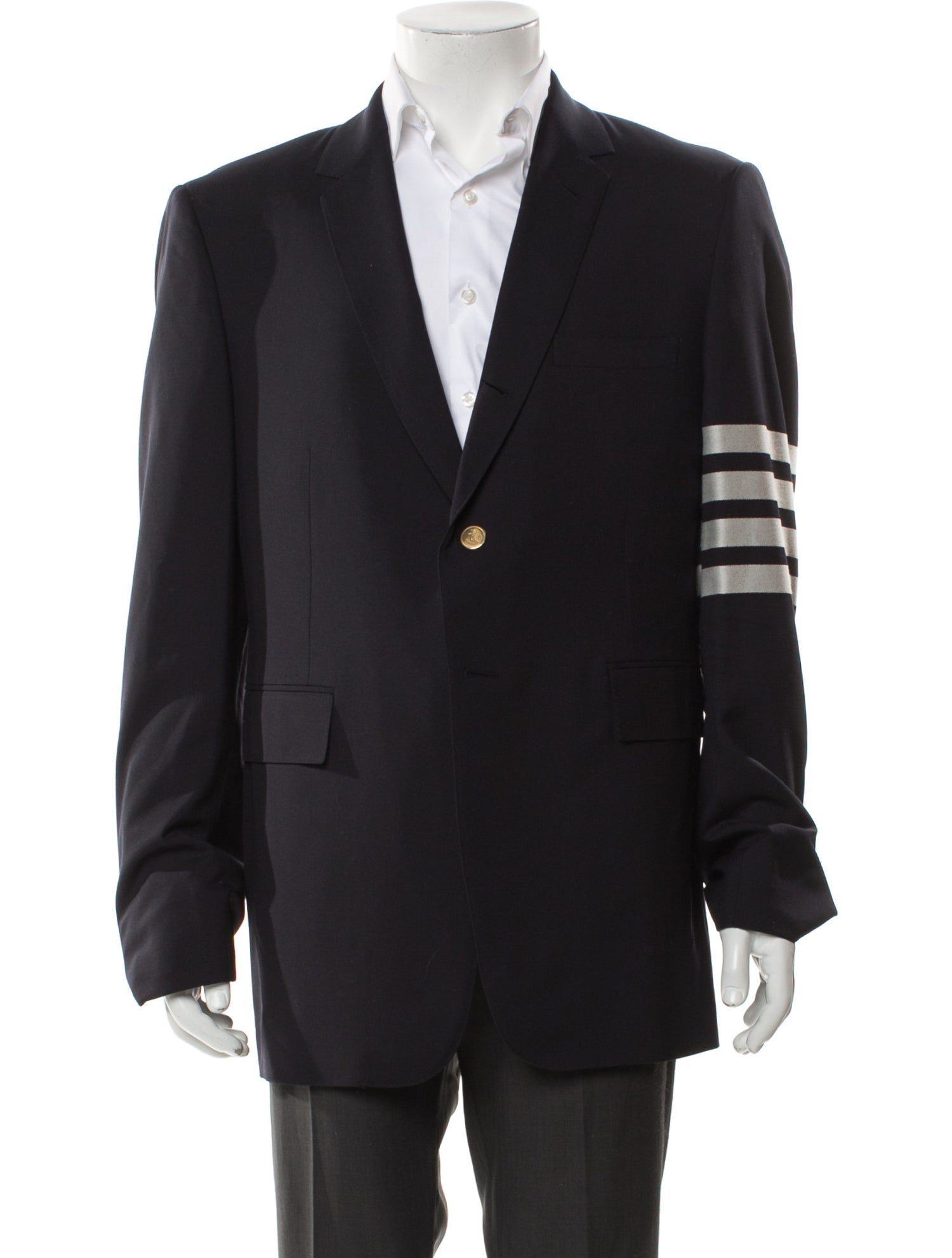 Thom Browne 4-Bar Wool Blazer