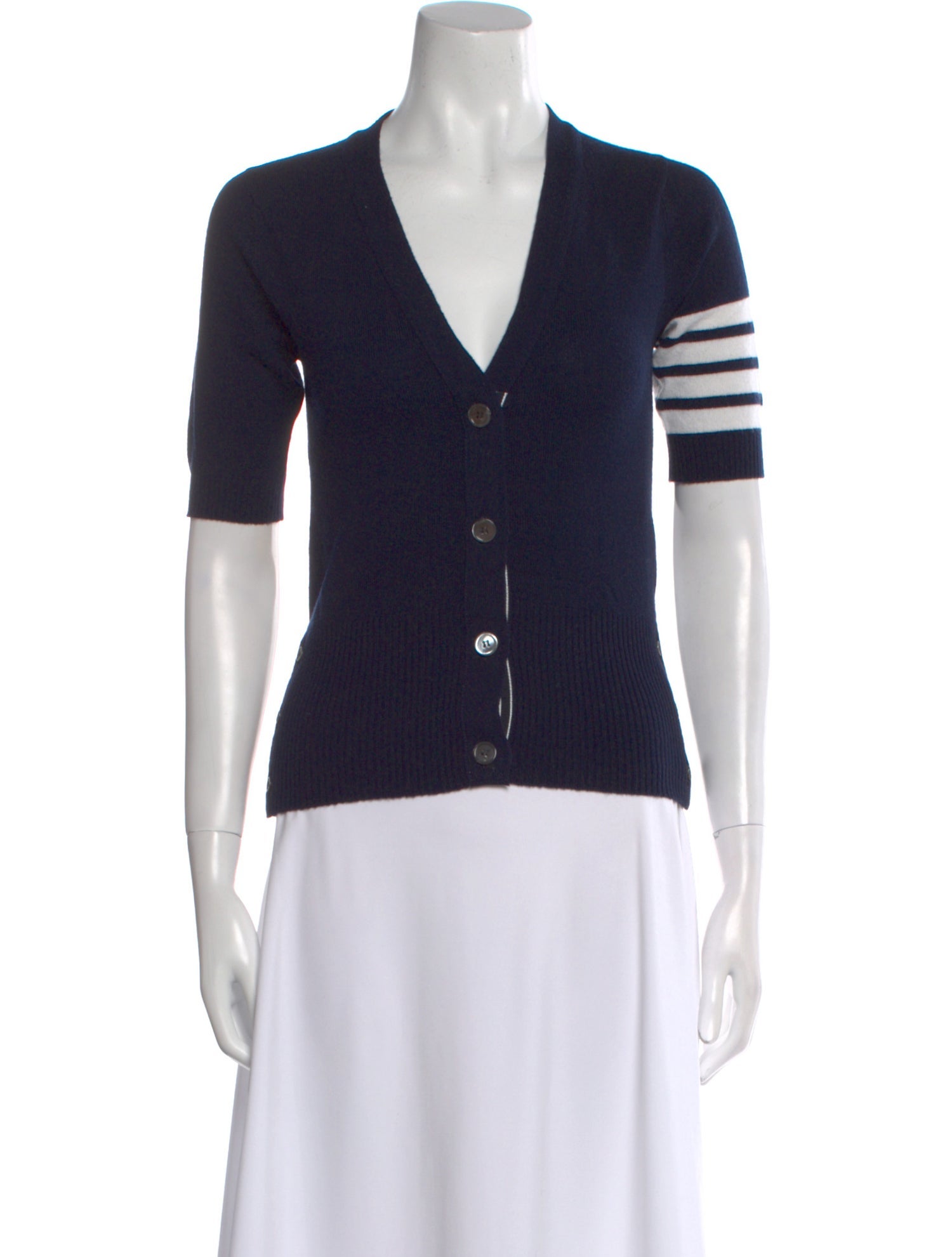 Thom Browne 4-Bar Cashmere Sweater