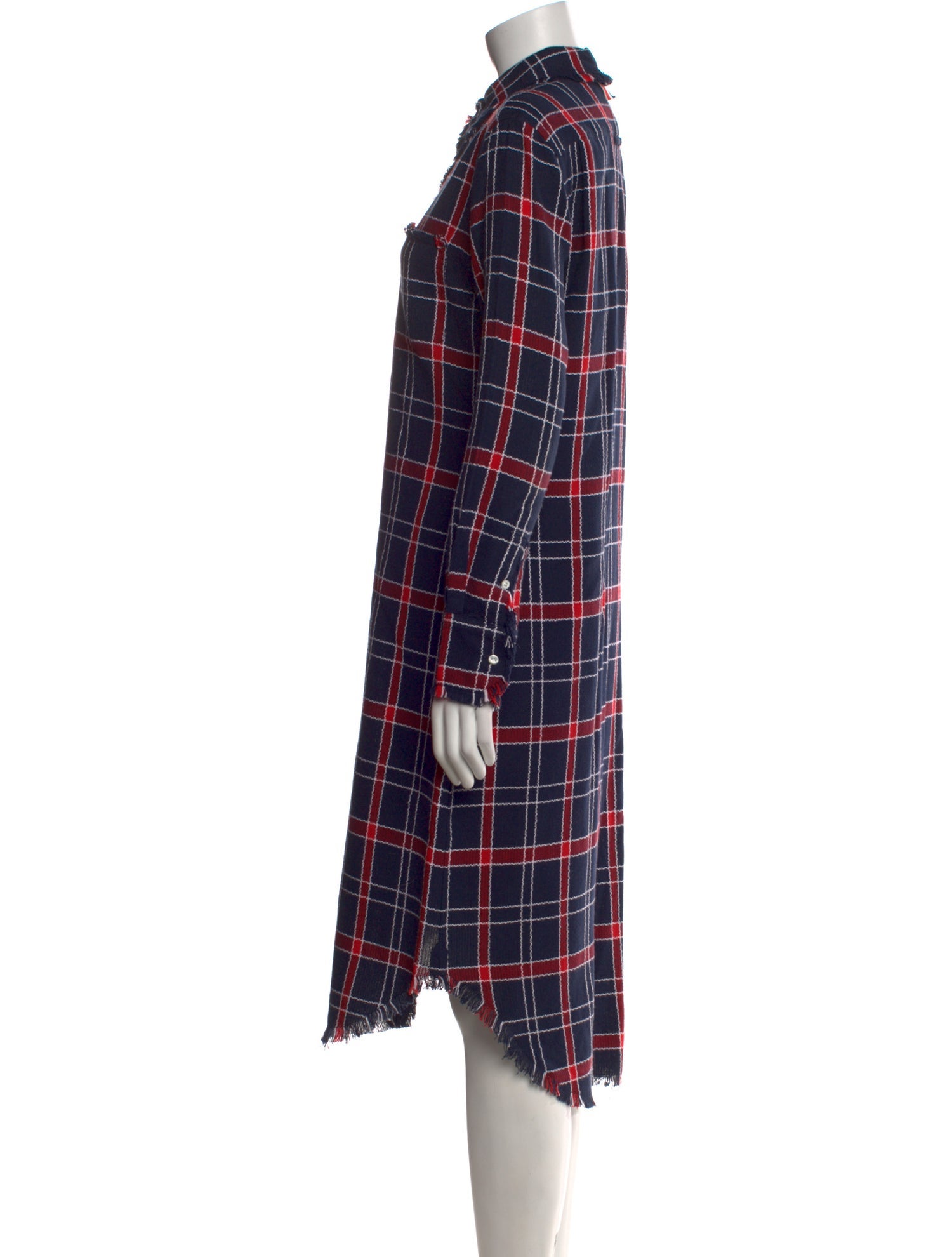 Thom Browne Plaid Midi Length Dress