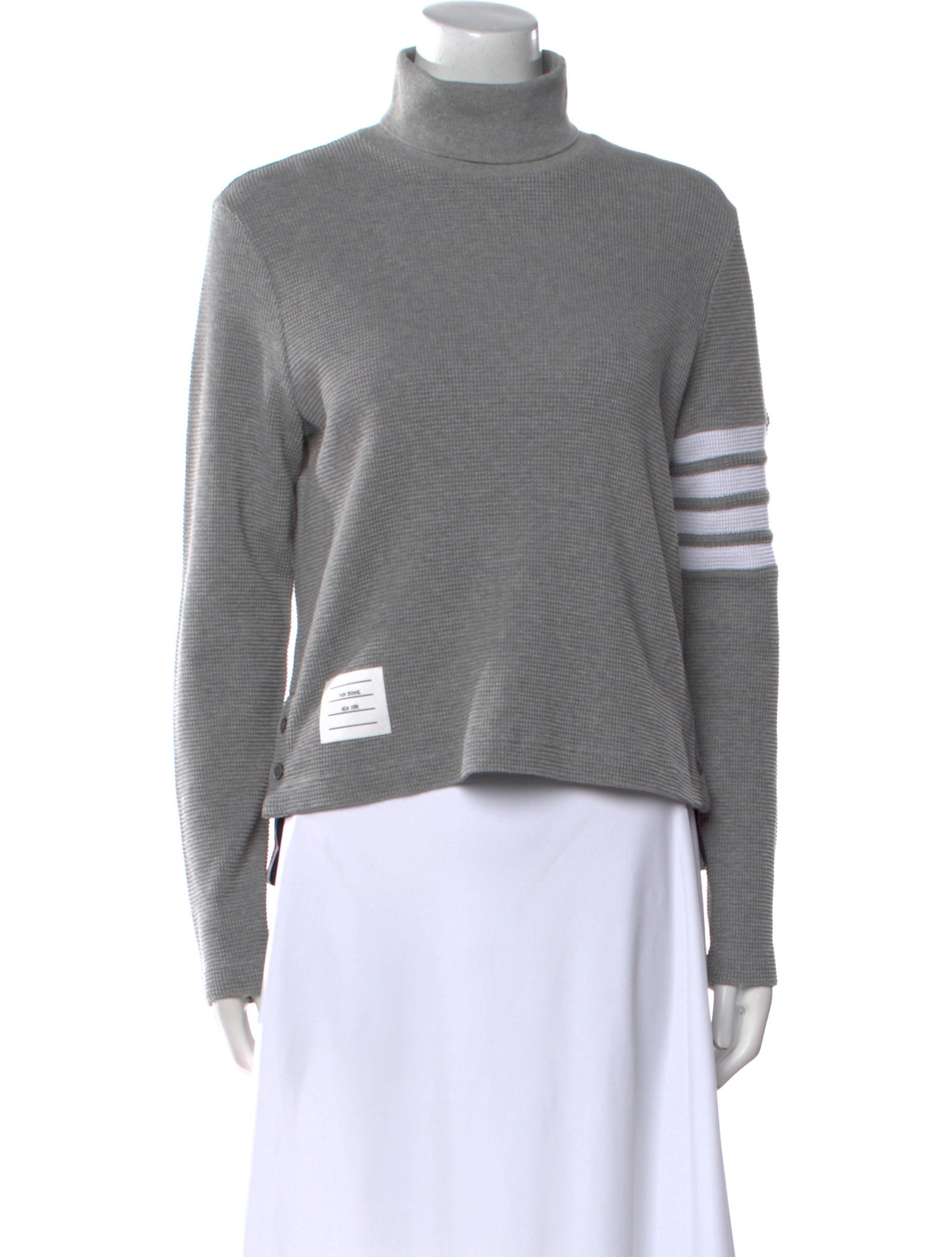Thom Browne 4-Bar Striped Sweatshirt