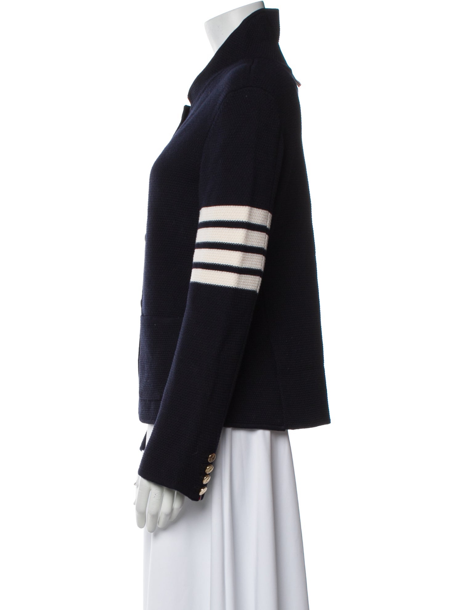 Thom Browne 4-Bar Wool Evening Jacket