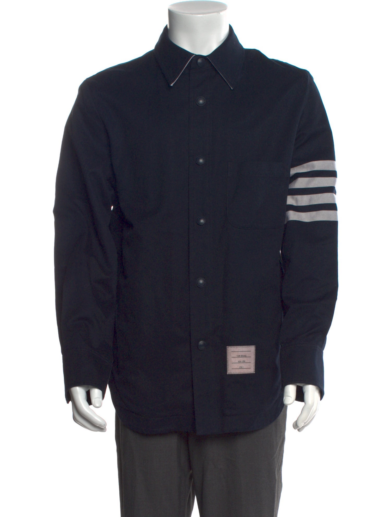 Thom Browne Striped Long Sleeve Shirt