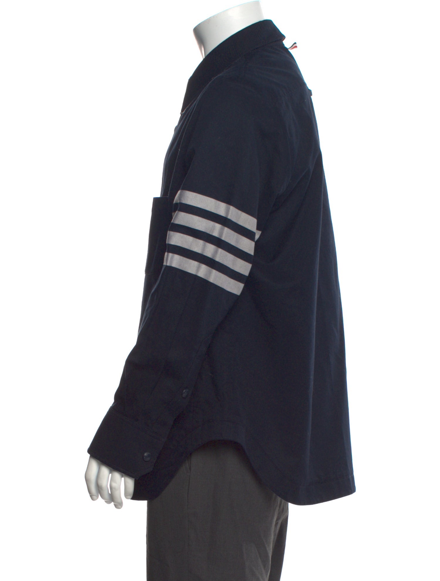 Thom Browne Striped Long Sleeve Shirt