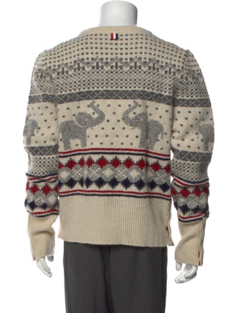 Thom Browne Striped Crew Neck Pullover