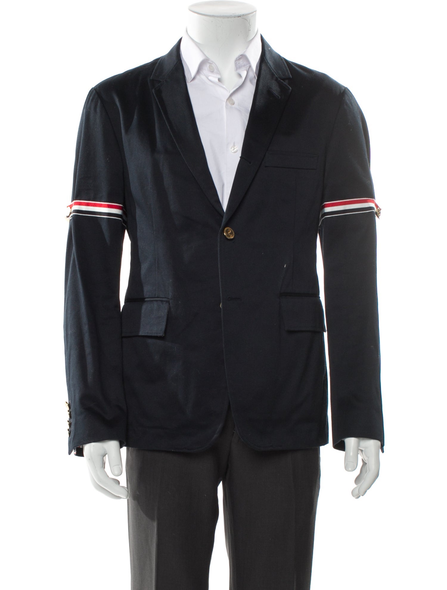 Thom Browne Armband Grosgrain Trim Blazer