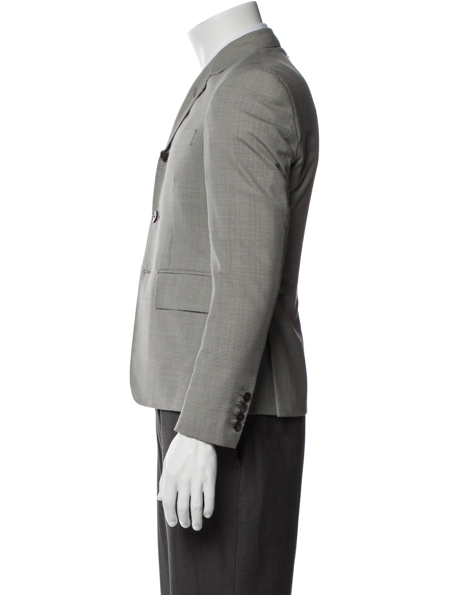 Thom Browne Wool Plaid Print Blazer