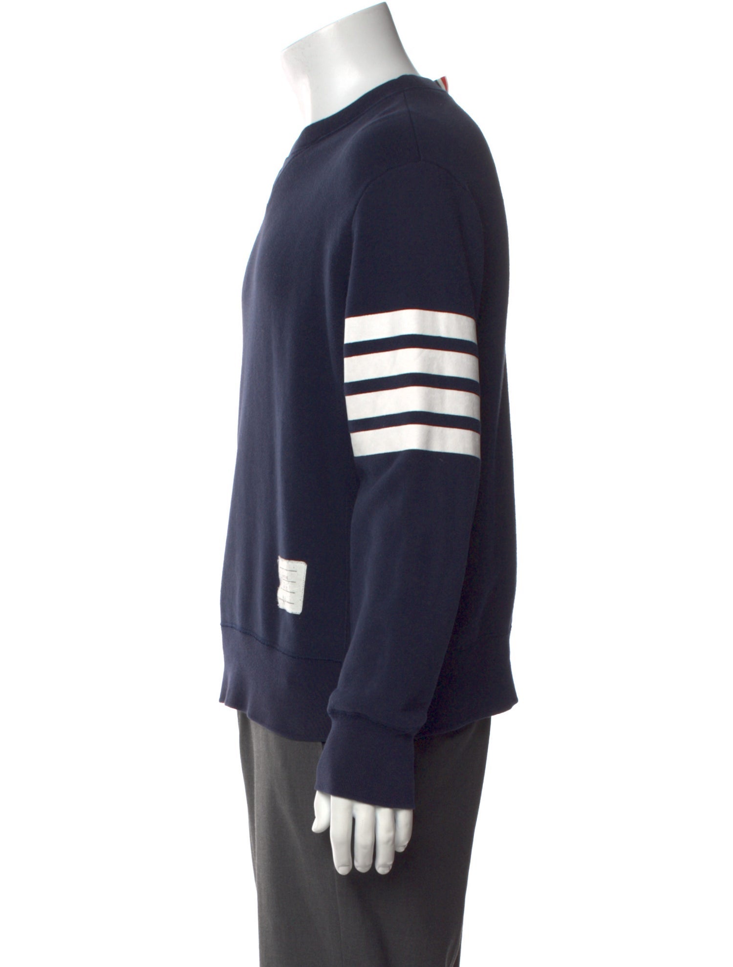 Thom Browne 4-Bar Striped Sweatshirt