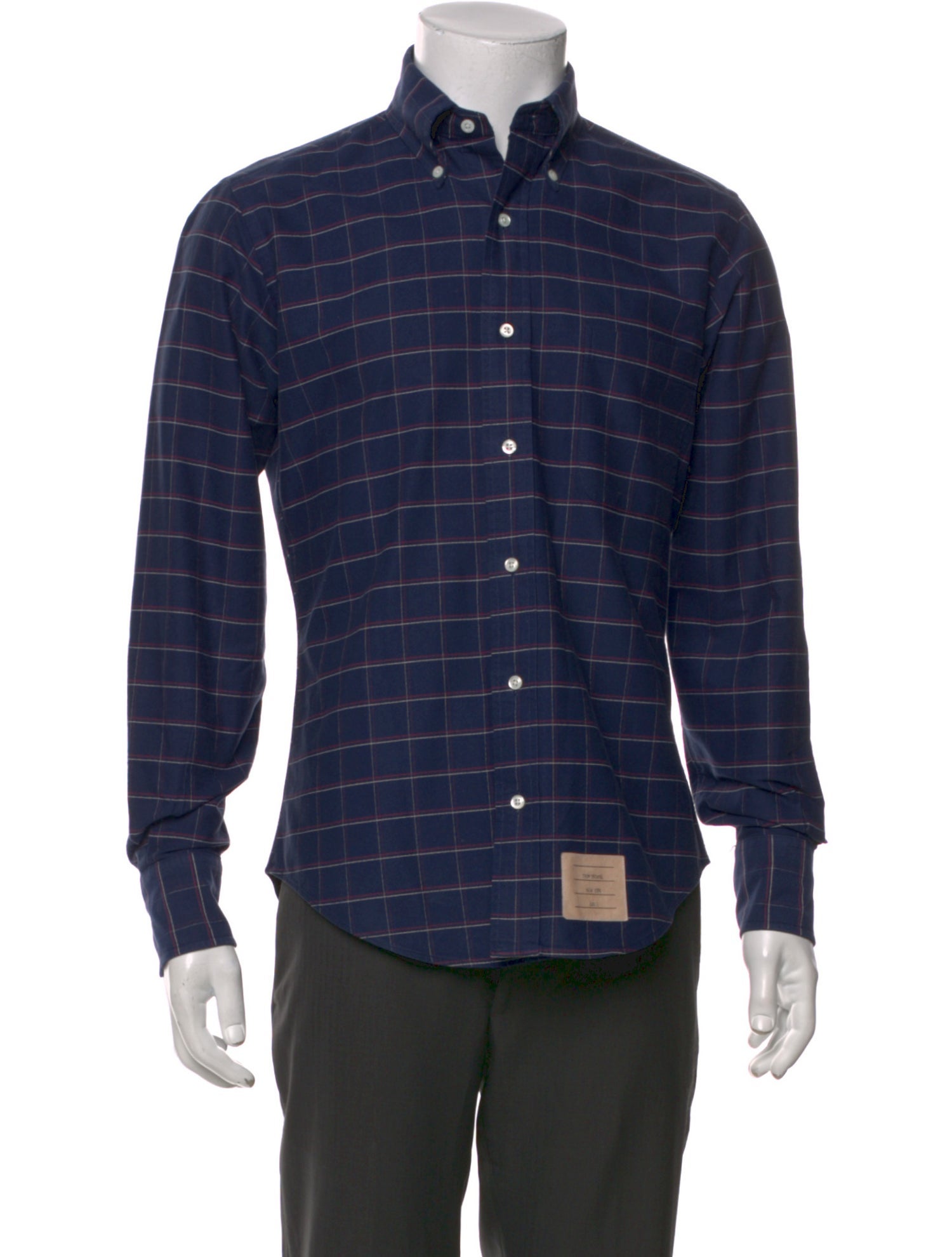 Thom Browne Striped Long Sleeve Shirt