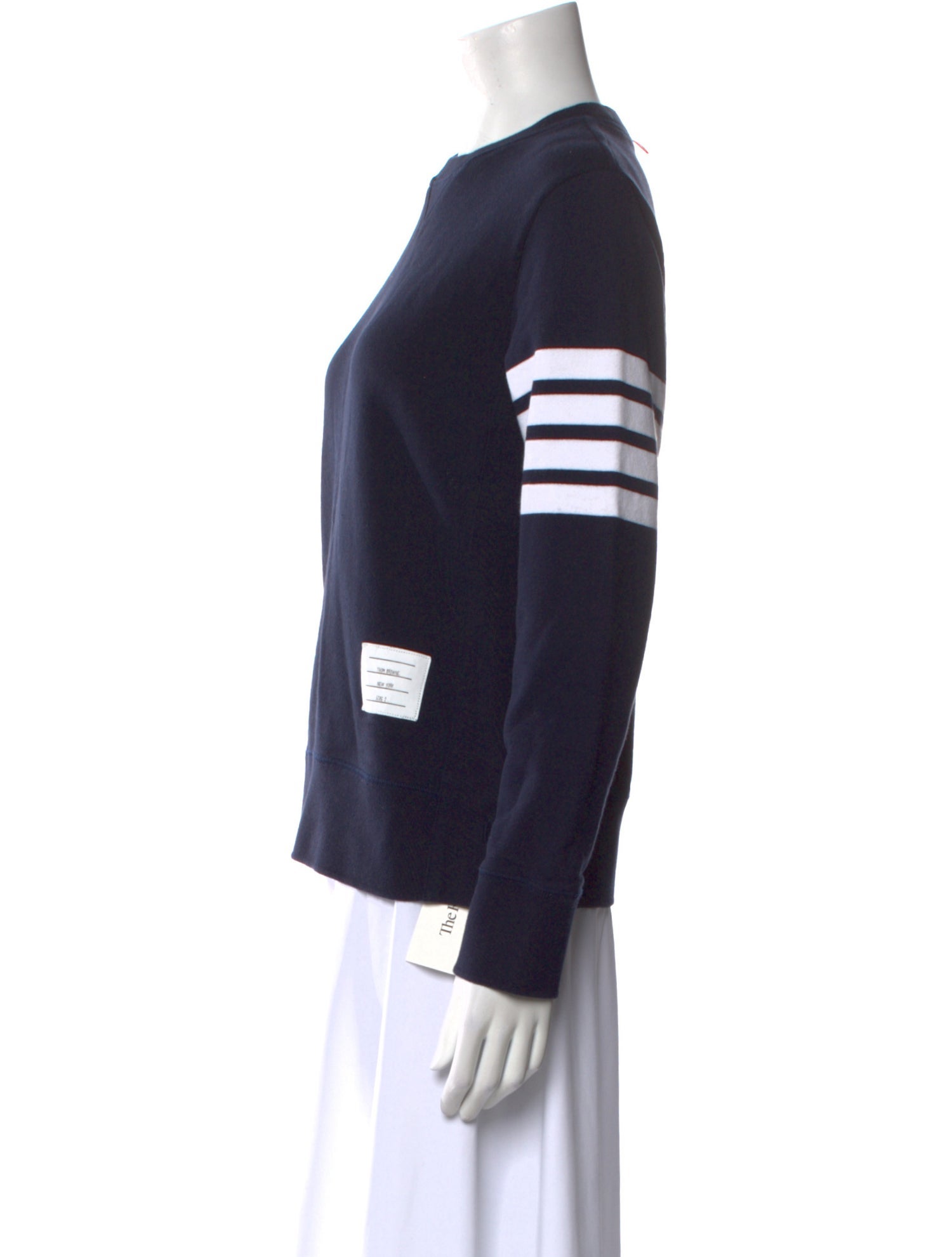 Thom Browne 4-Bar Striped Graphic Print Sweatshirt