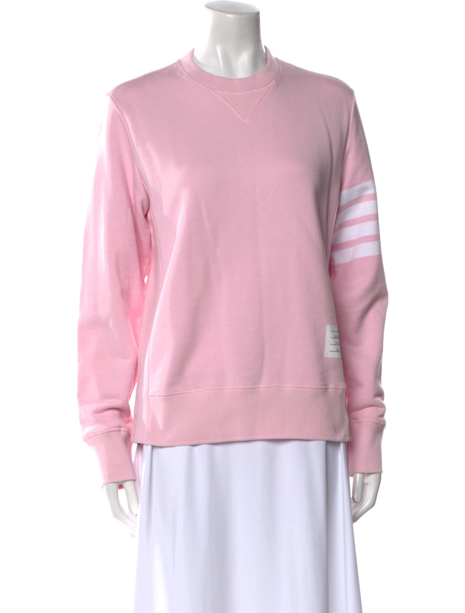 Thom Browne 4-Bar Striped Crew Neck Sweatshirt