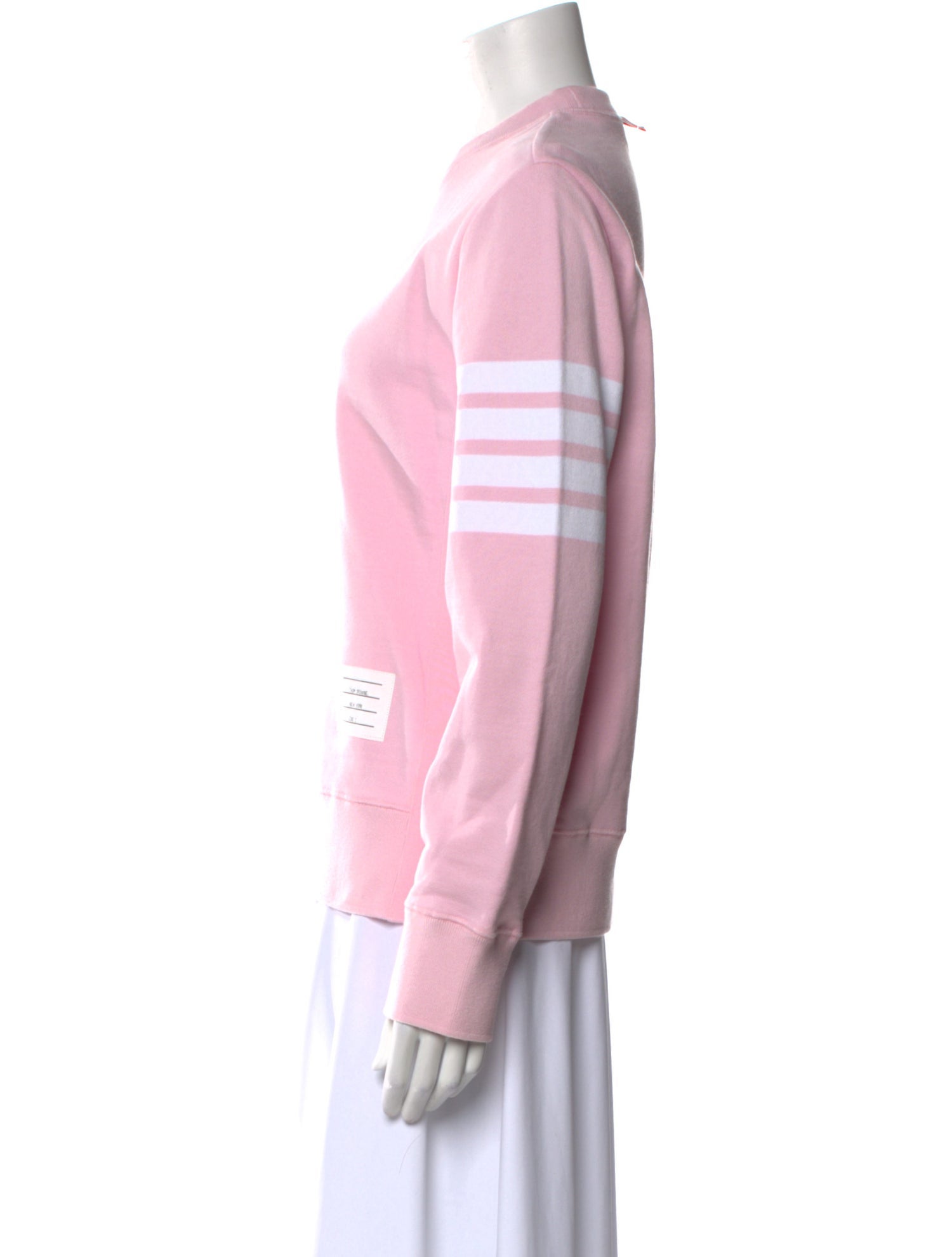 Thom Browne 4-Bar Striped Crew Neck Sweatshirt