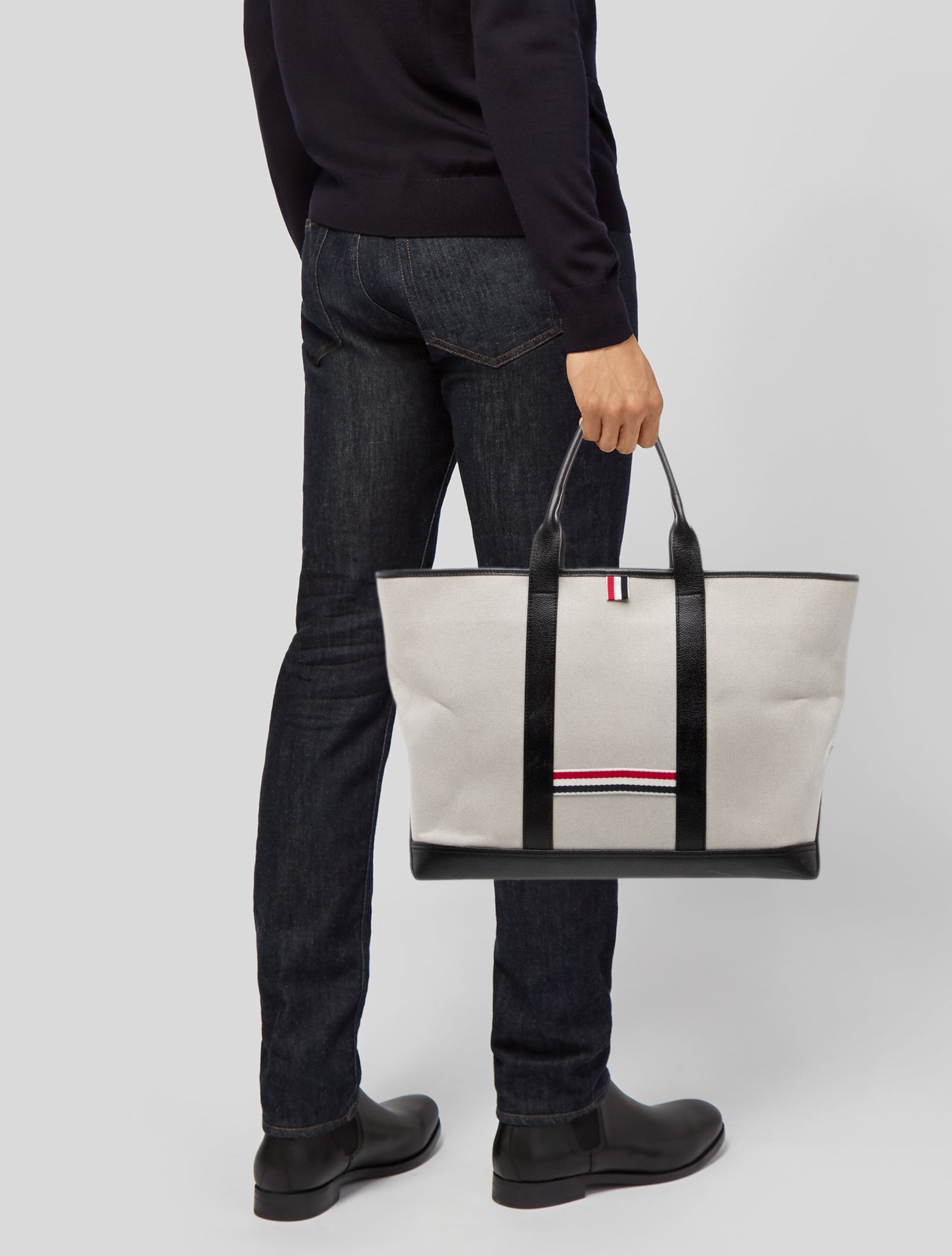 Thom Browne Canvas Tote