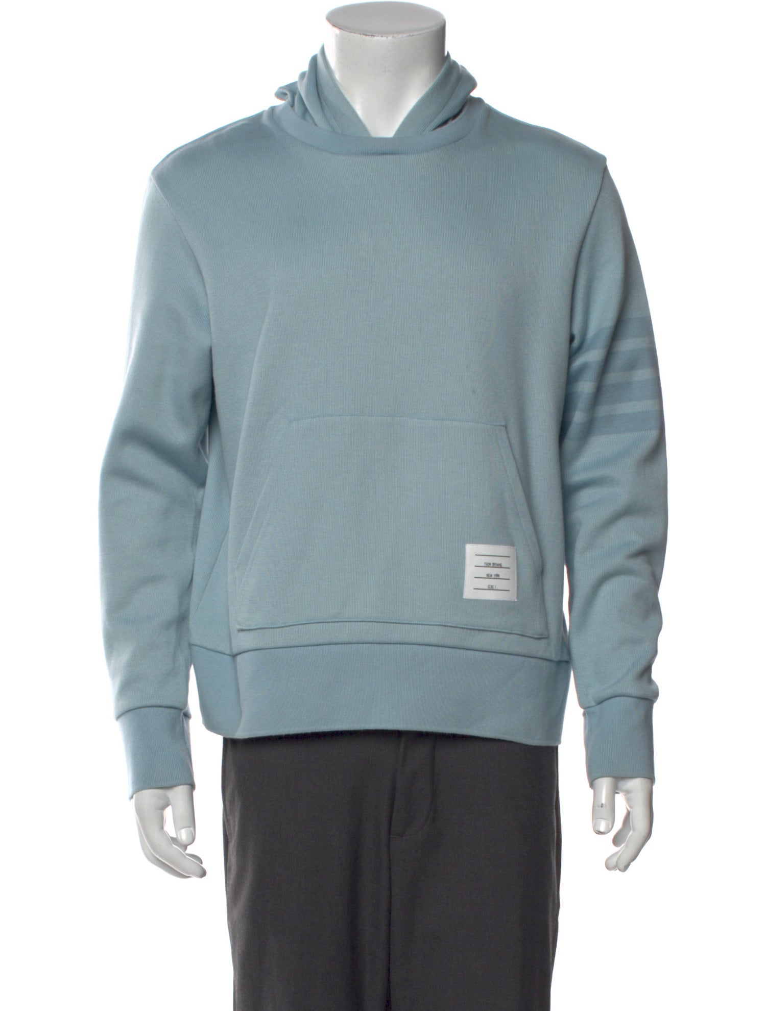 Thom Browne 4 Bar Stripe Crew Neck Hoodie