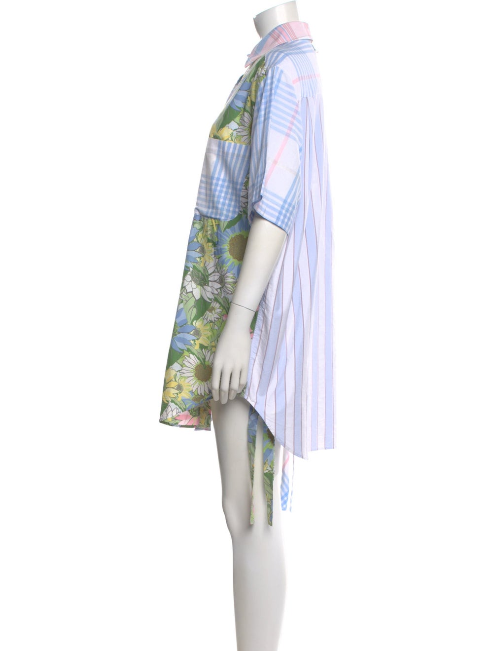 Thom Browne Patterned Short Sleeve Button-Up Top - image 2