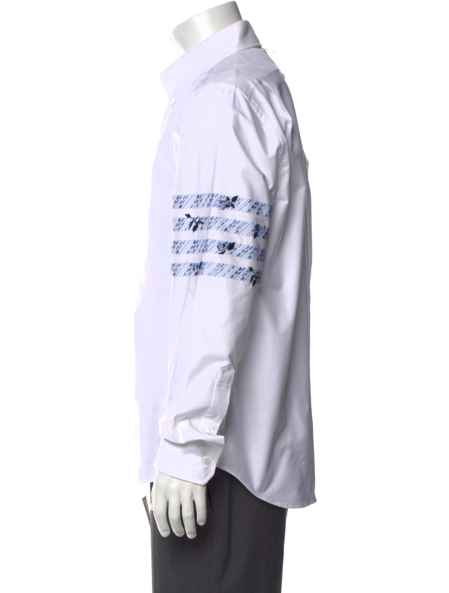 Thom Browne 4 Bar Stripe Long Sleeve Dress Shirt