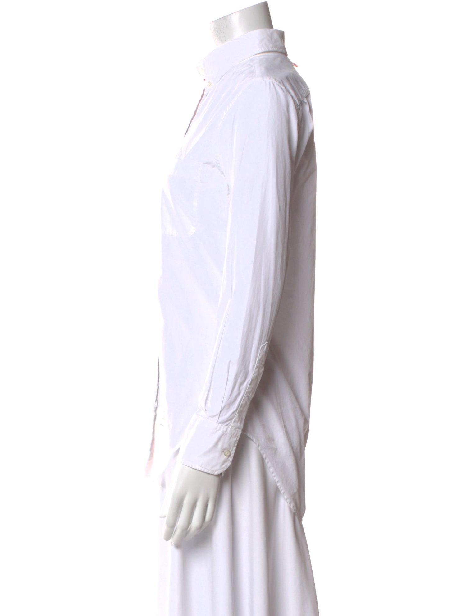 Thom Browne Long Sleeve Button-Up Top