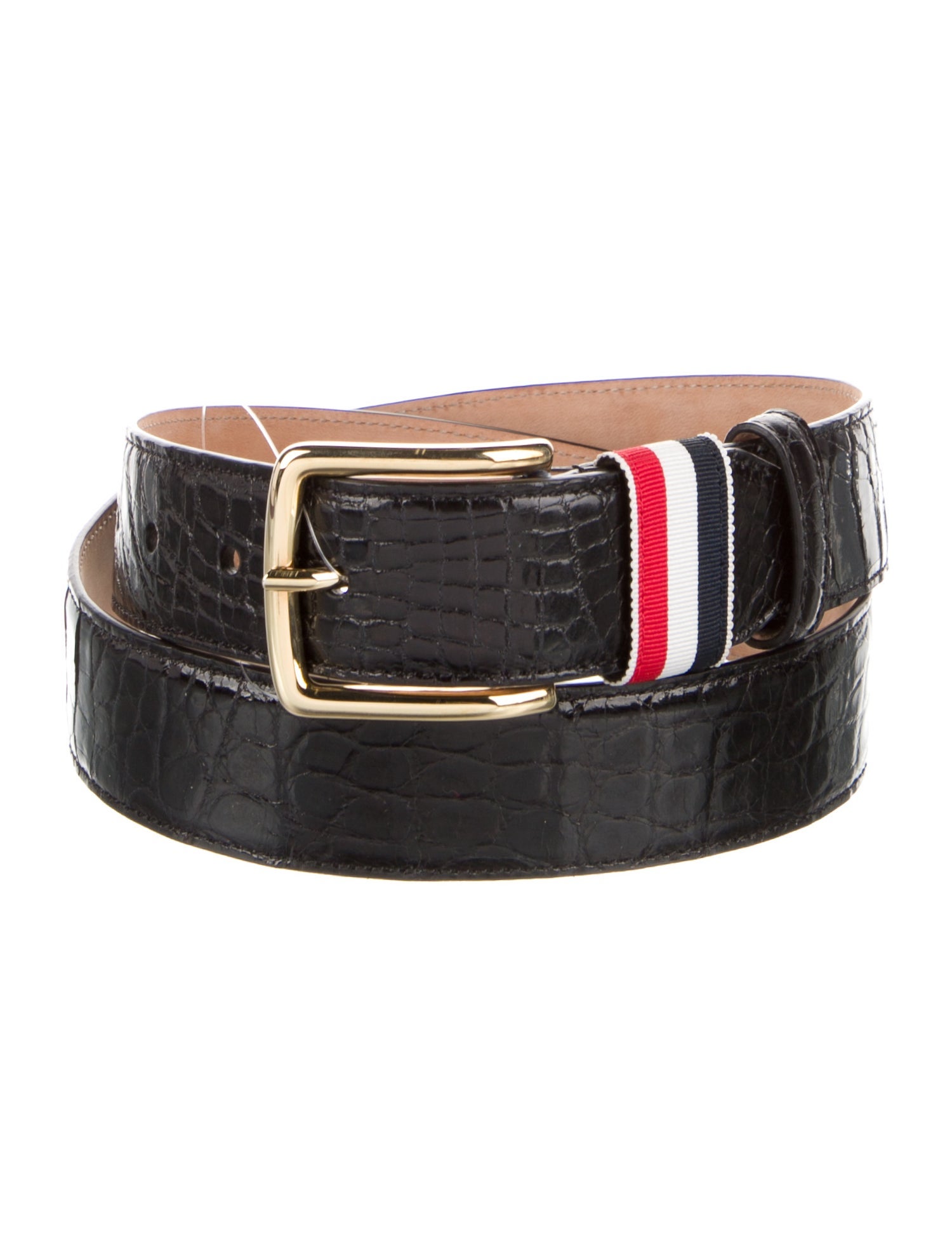 Thom Browne Alligator Waist Belt