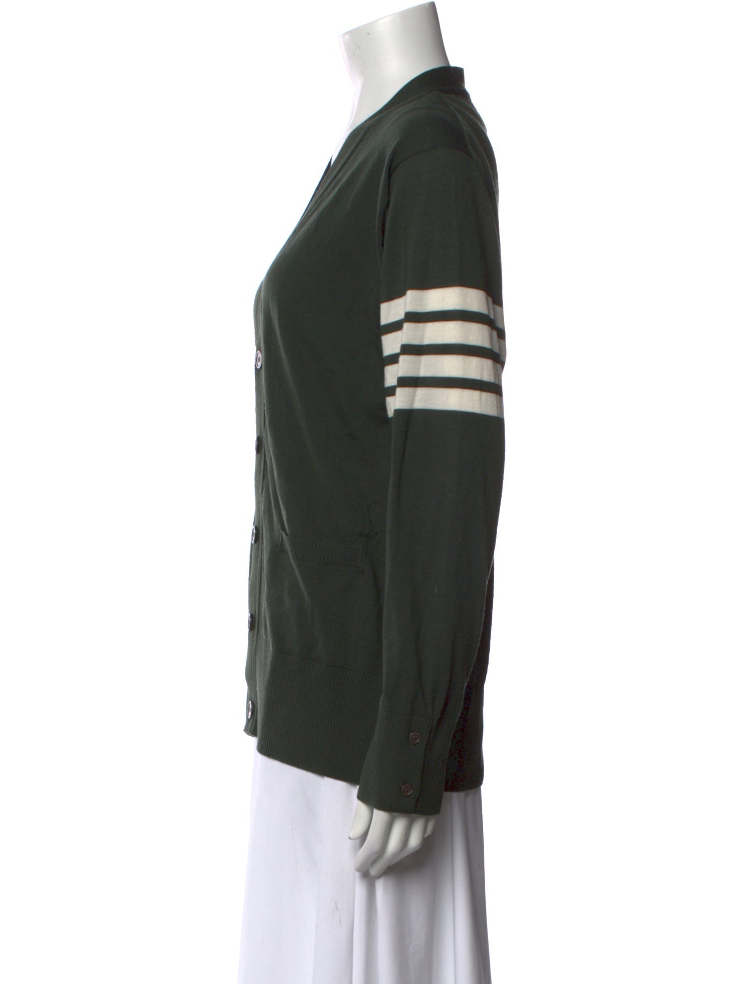 Thom Browne 4-Bar Merino Wool Cardigan