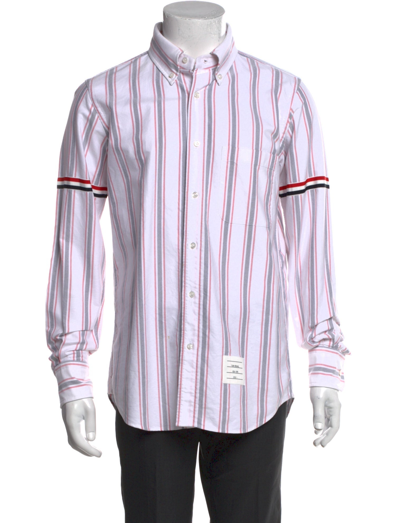 Thom Browne Striped Long Sleeve Shirt