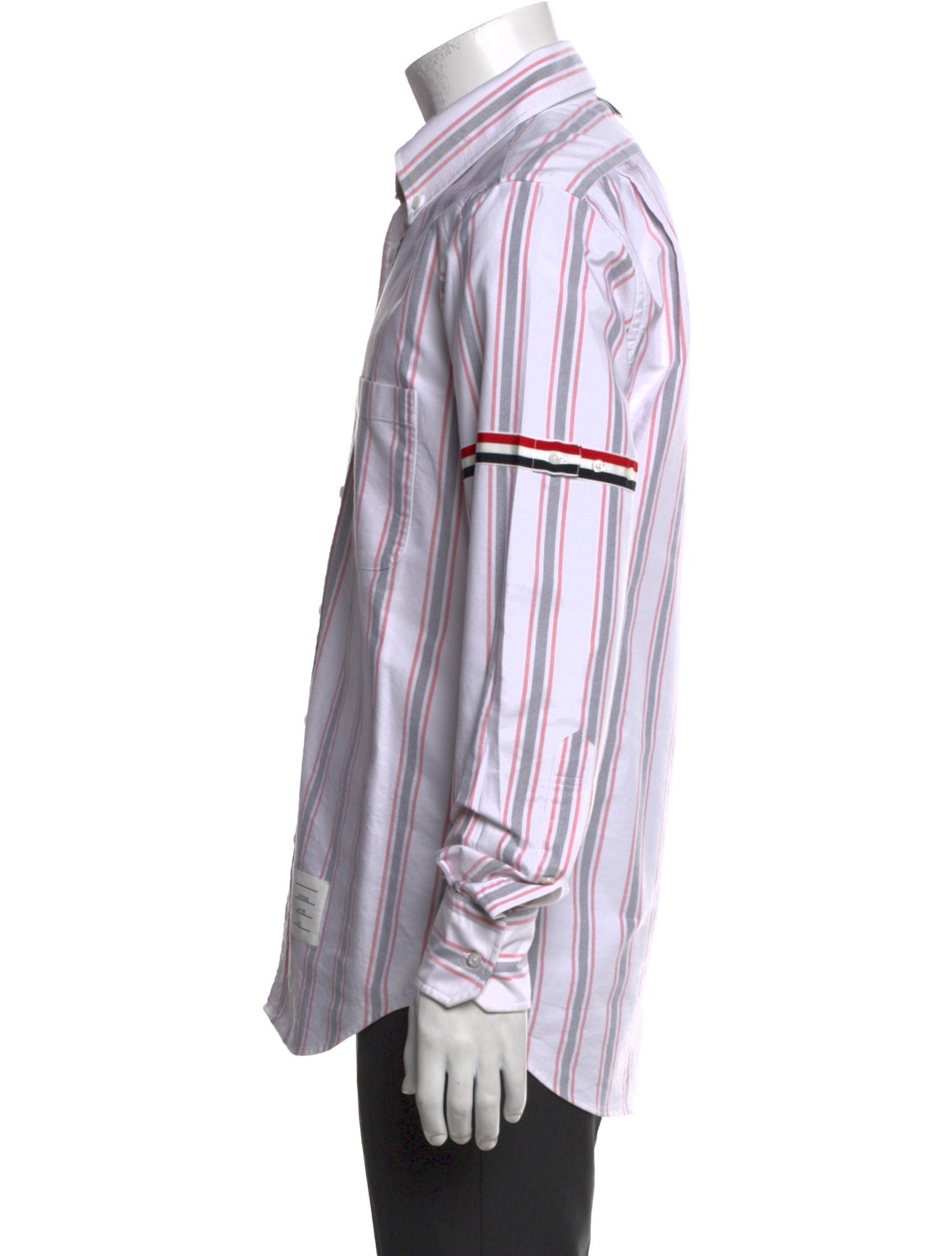 Thom Browne Striped Long Sleeve Shirt