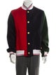 Thom Browne Wool Colorblock Pattern Varsity Jacket