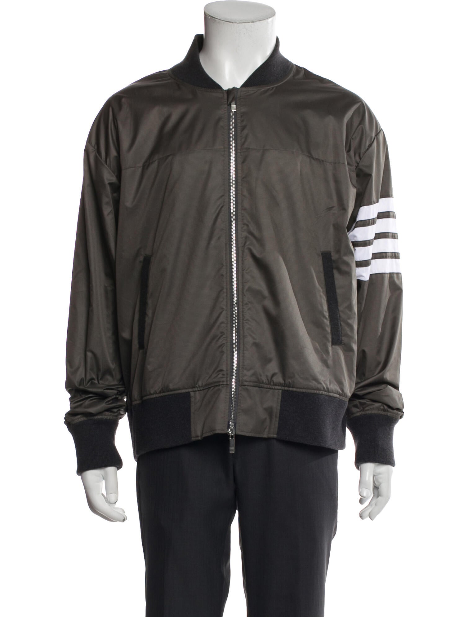 Thom Browne Striped Bomber Jacket