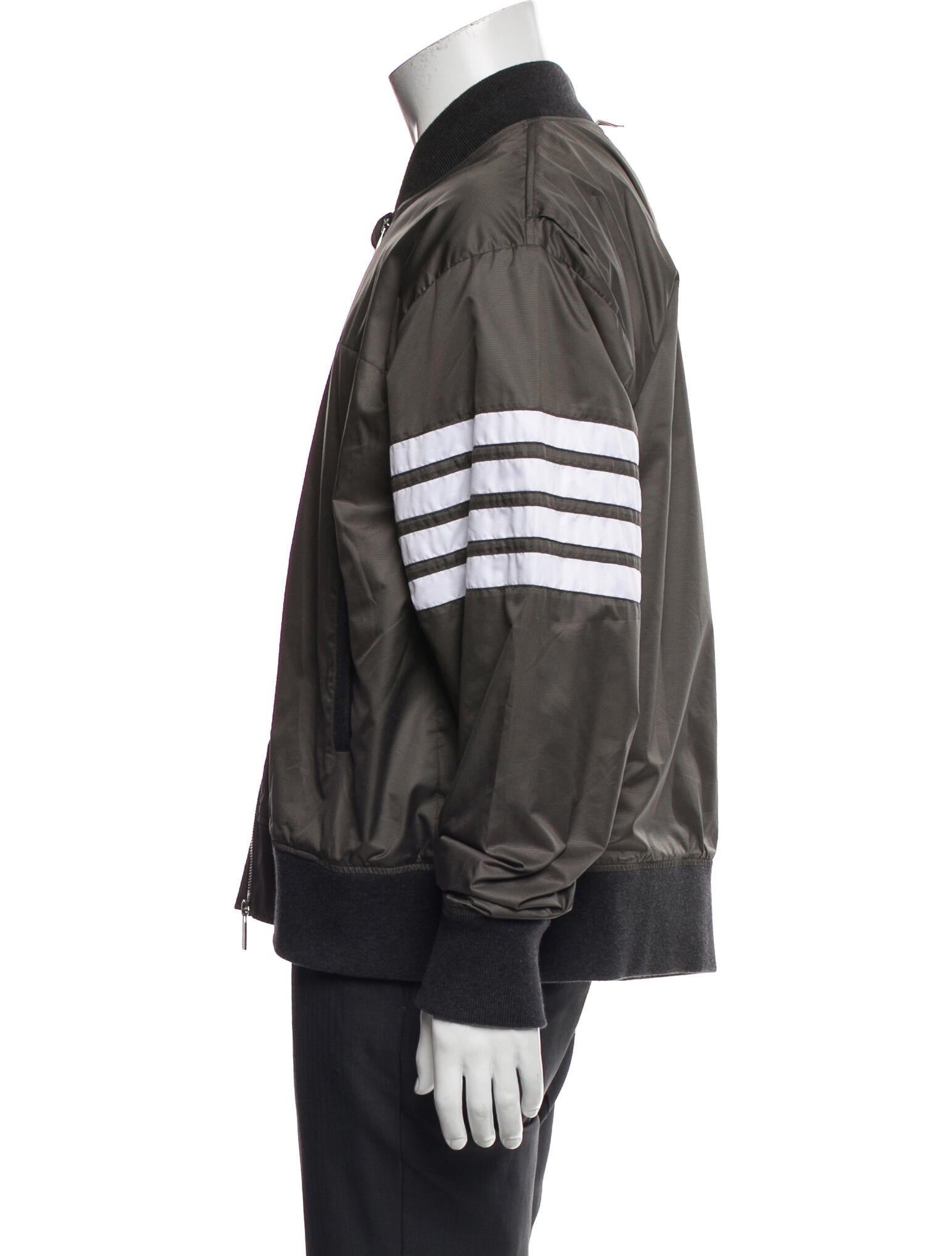Thom Browne Striped Bomber Jacket