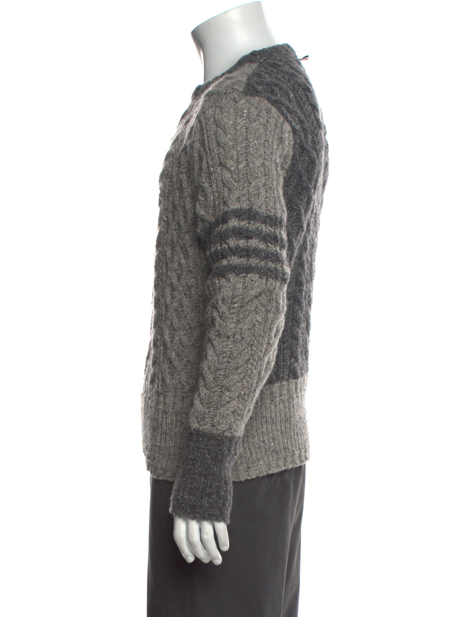 Thom Browne 4 Bar Stripe Wool Pullover