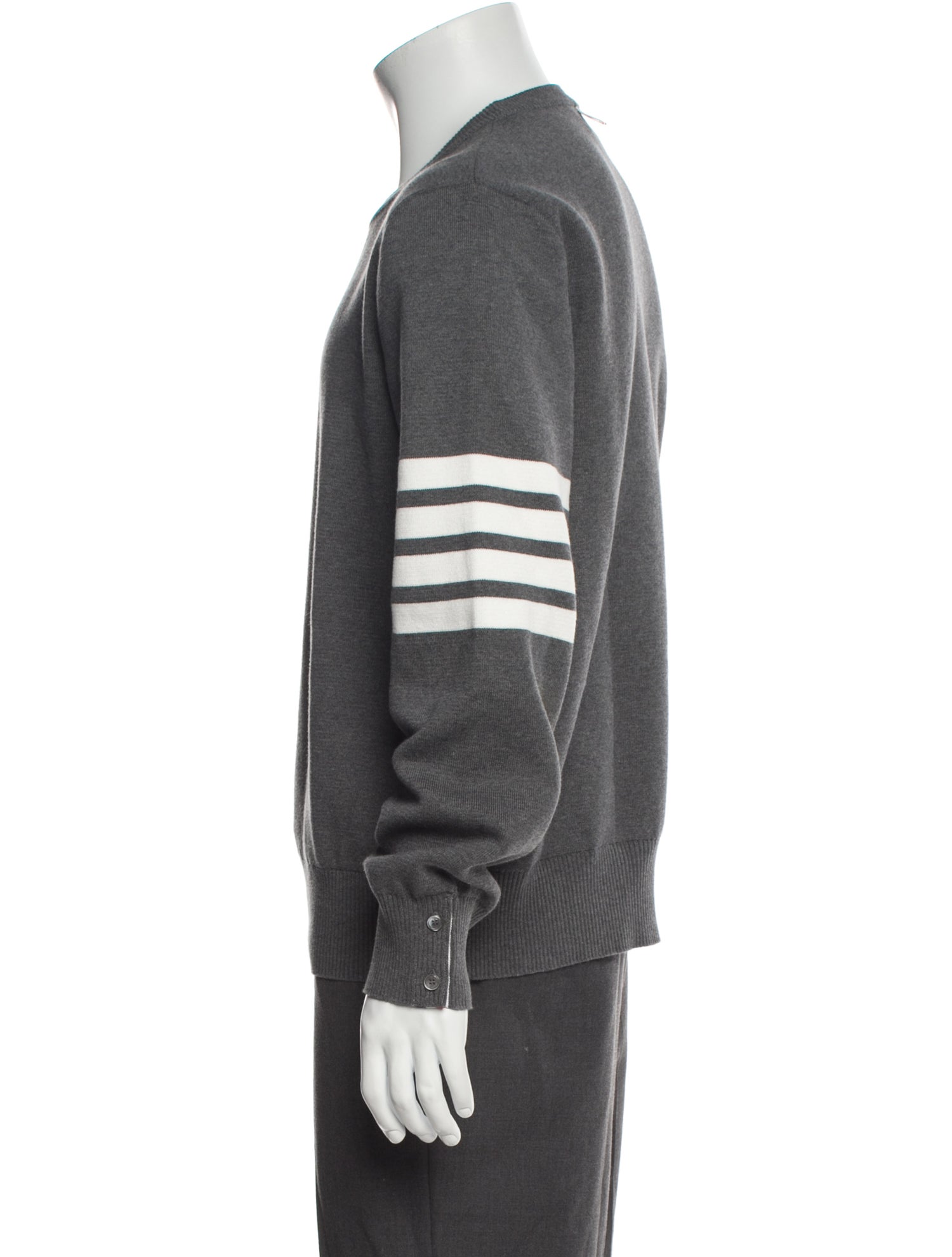 Thom Browne 4 Bar Stripe Striped Pullover