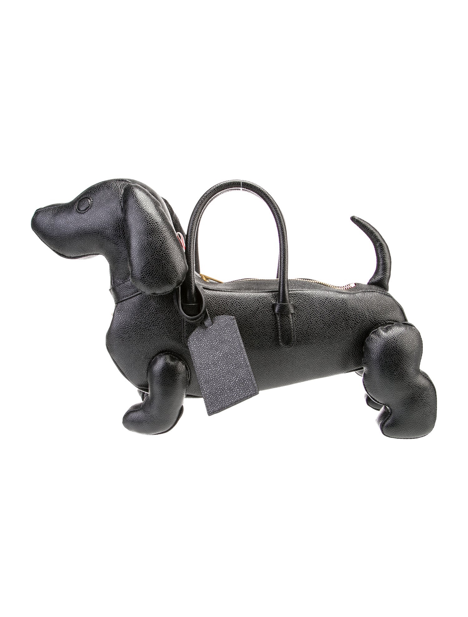 Thom Browne Leather Top Handle Bag