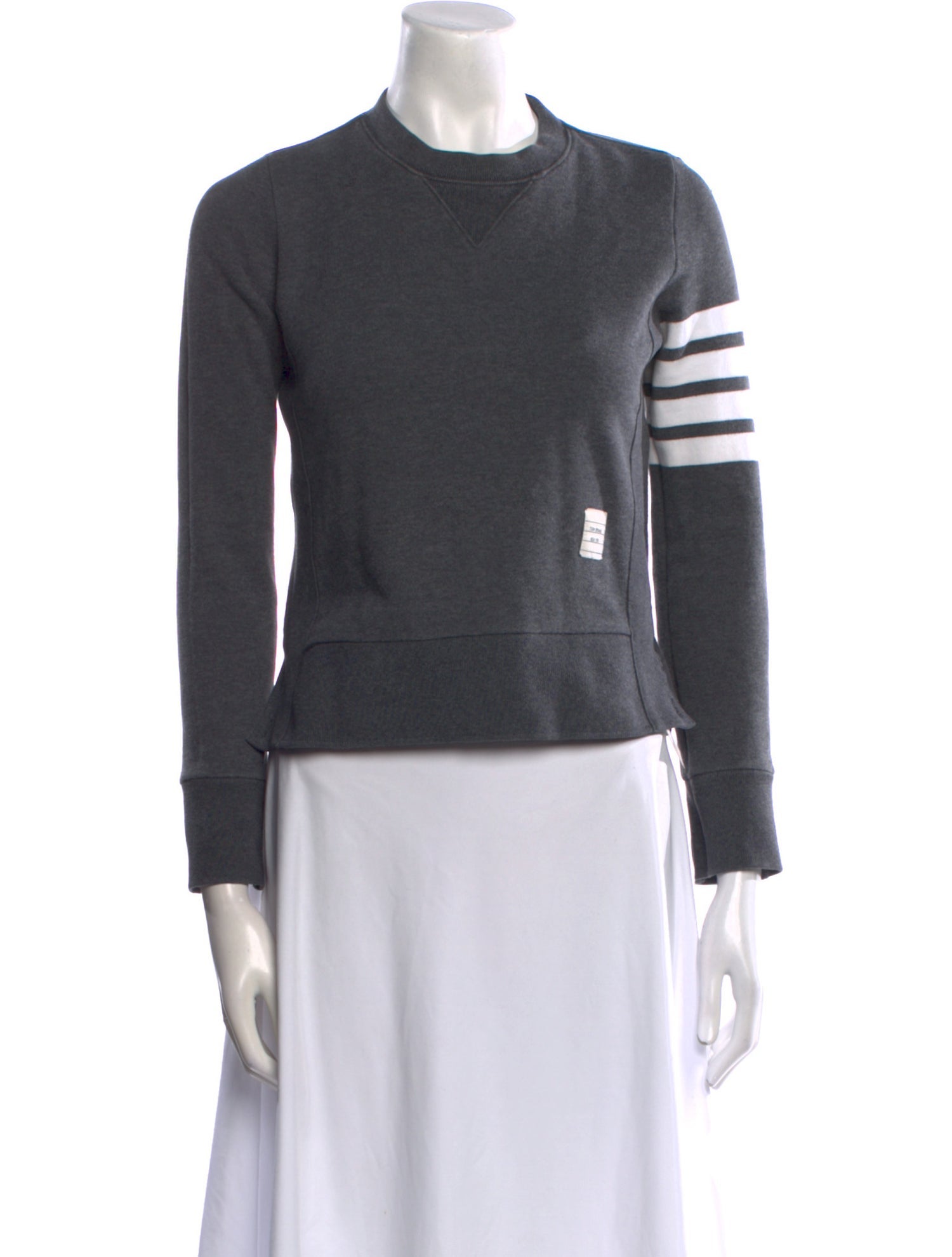 Thom Browne 4-Bar Mock Neck Sweatshirt