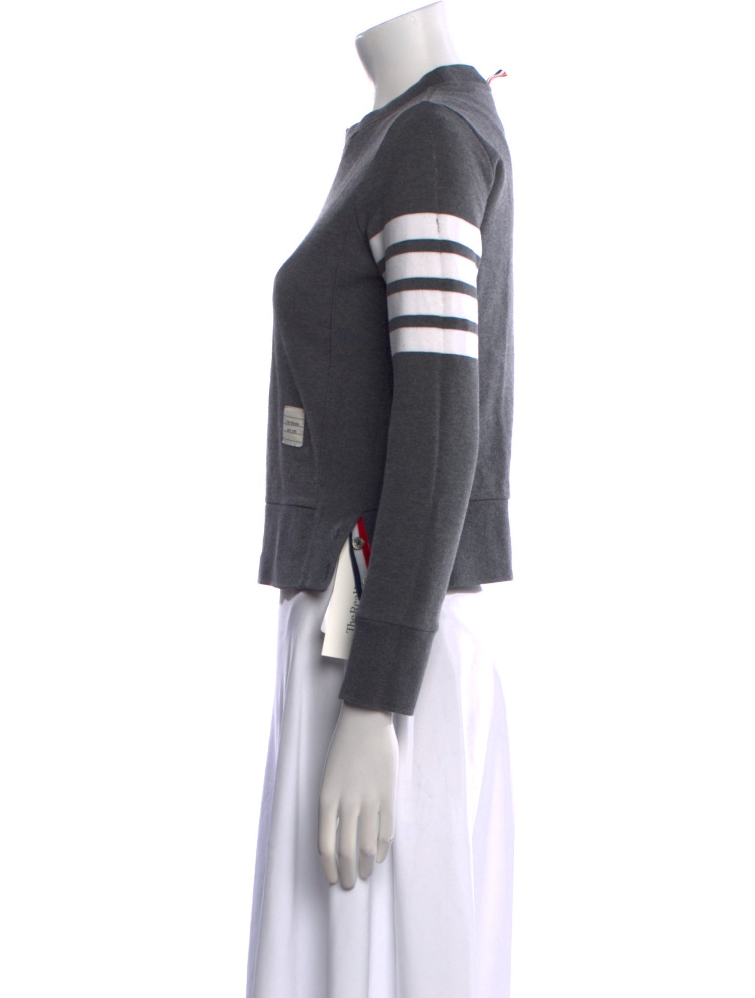 Thom Browne 4-Bar Mock Neck Sweatshirt
