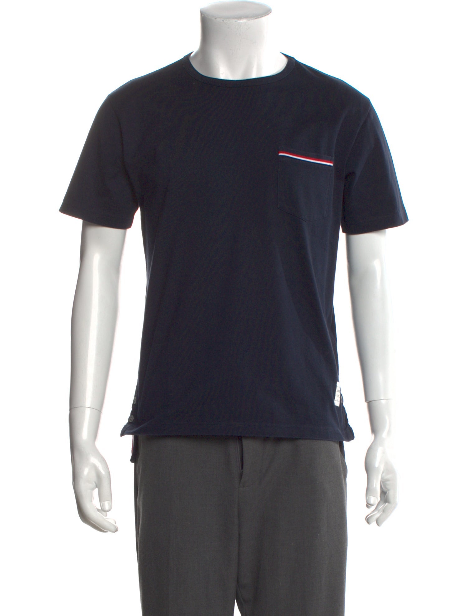 Thom Browne Jersey Pocket Graphic Print T-Shirt