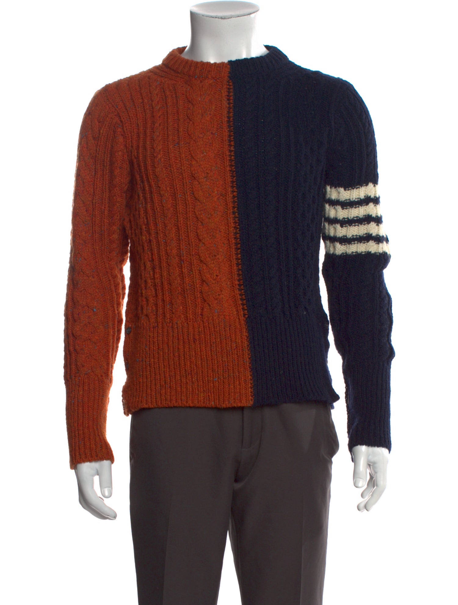 Thom Browne 4 Bar Stripe Wool Pullover