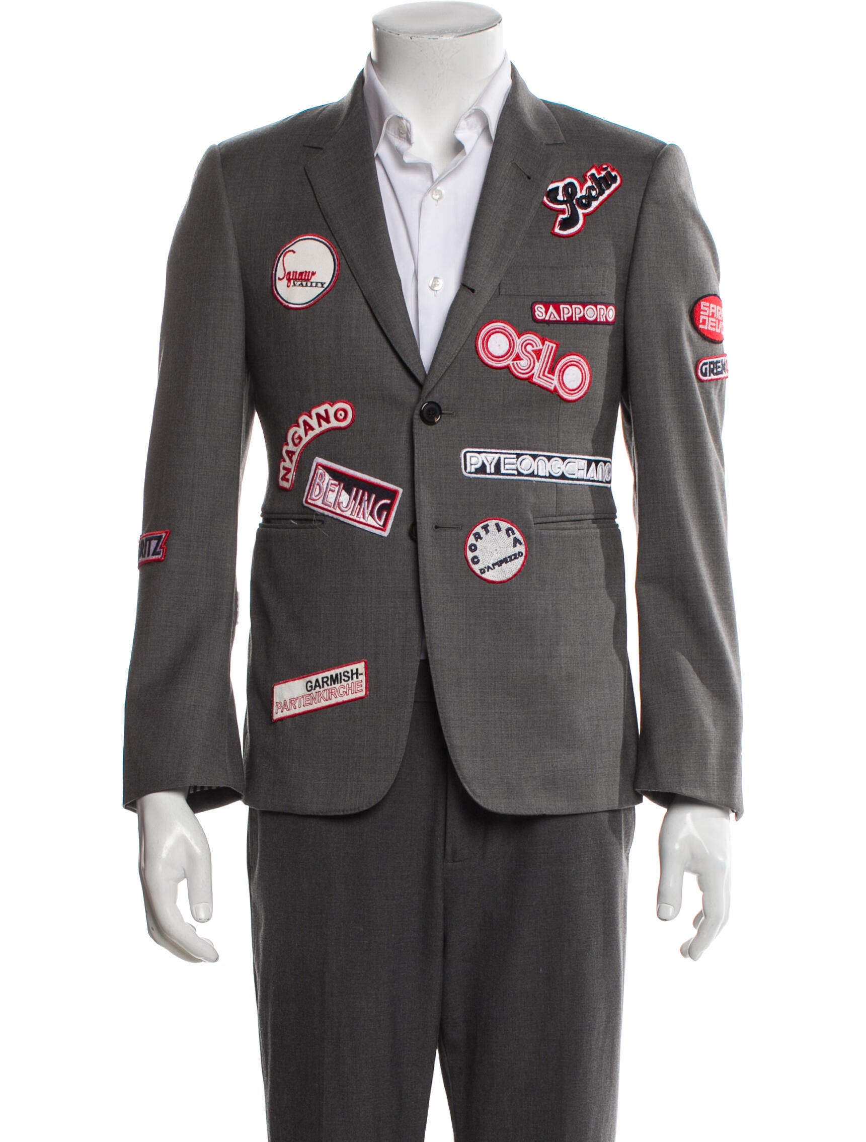 Thom Browne Wool Printed Blazer