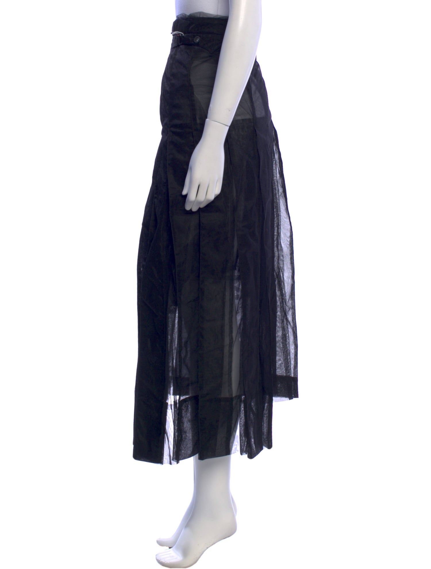 Thom Browne Sheer Midi Length Skirt