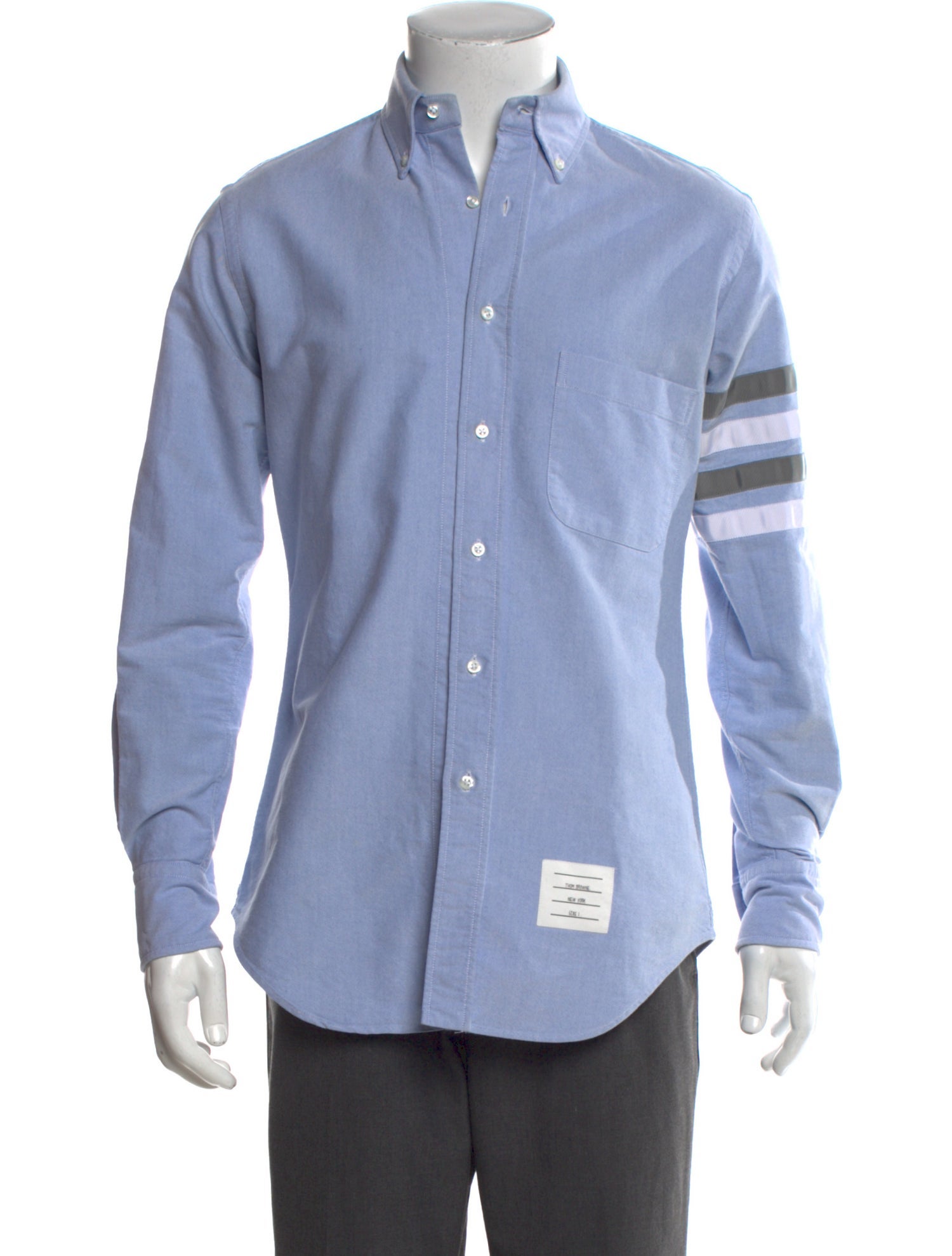 Thom Browne Graphic Print Long Sleeve Shirt