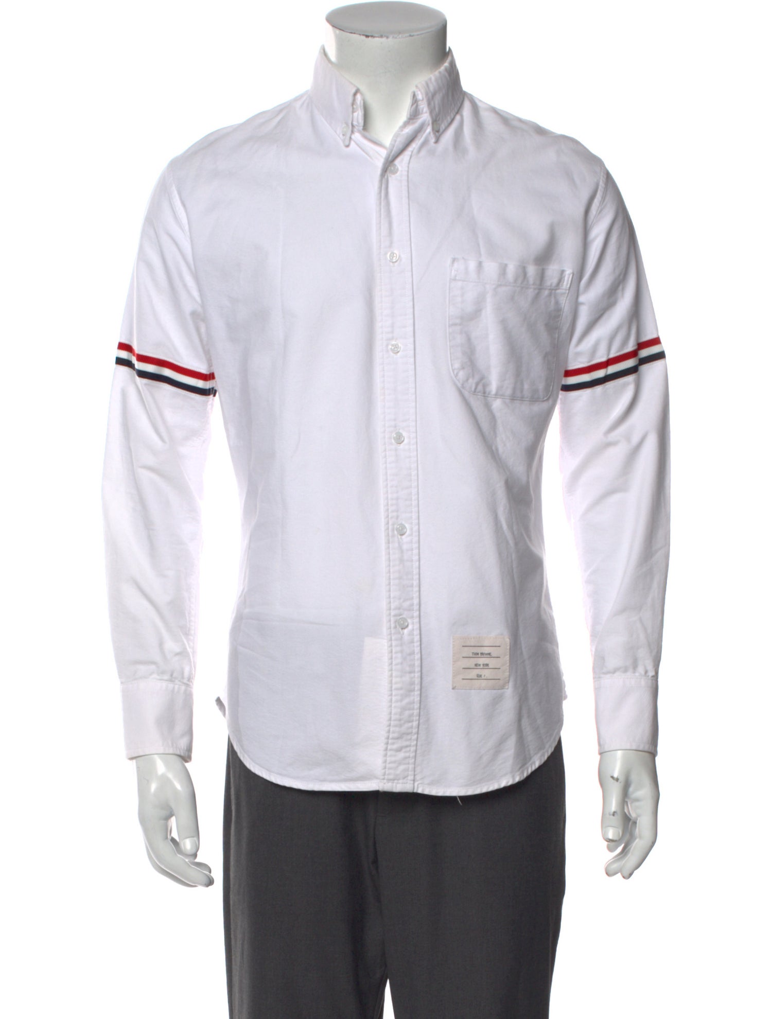 Thom Browne Striped Long Sleeve Shirt