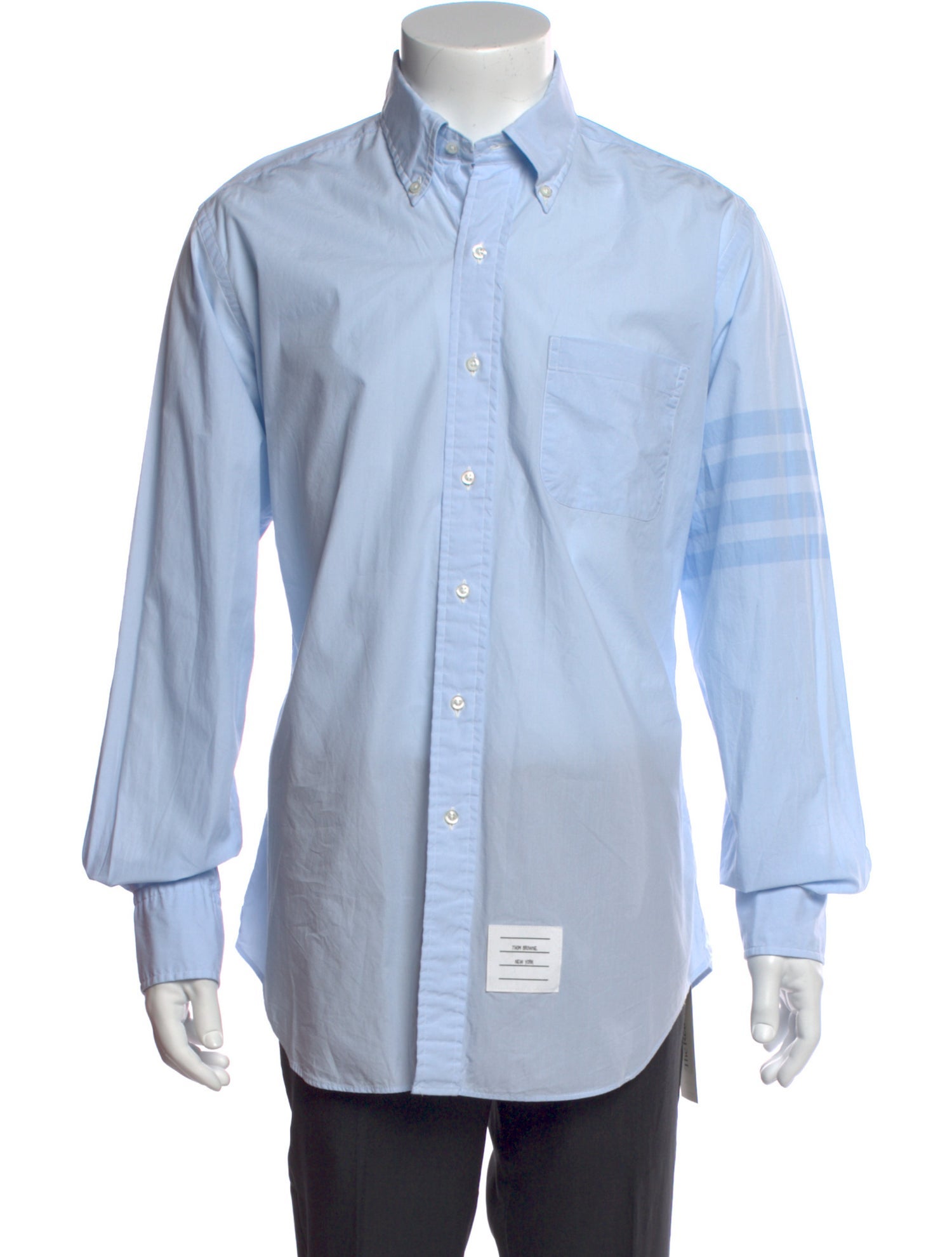 Thom Browne 4 Bar Long Sleeve Shirt