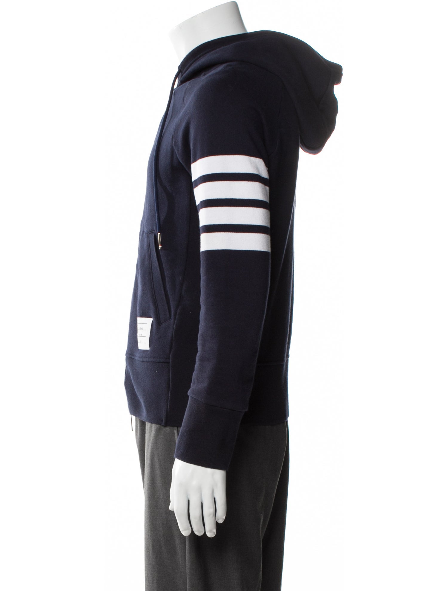 Thom Browne 4-Bar Striped Hoodie