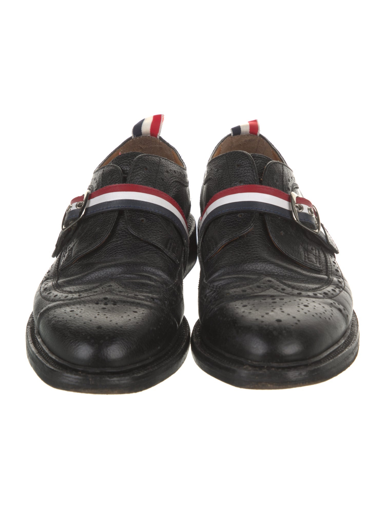 Thom Browne Leather Striped Dress Loafers
