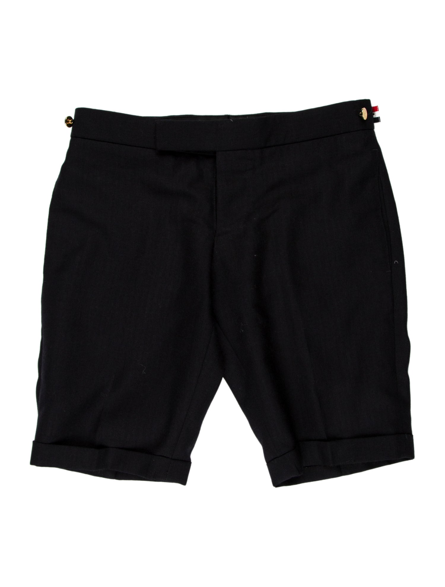 Thom Browne Wool Flat Front Shorts